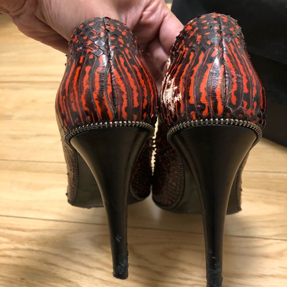 The Kooples Python Leather Pump - Picture 3 of 7